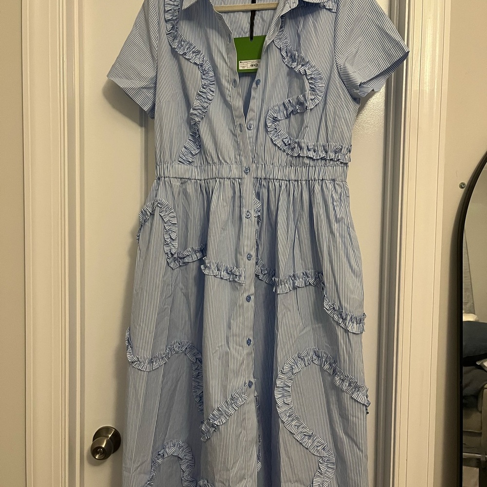 NWT Ribbon Short-Sleeve Midi Shirtdress from kate spade new york x Target. Large